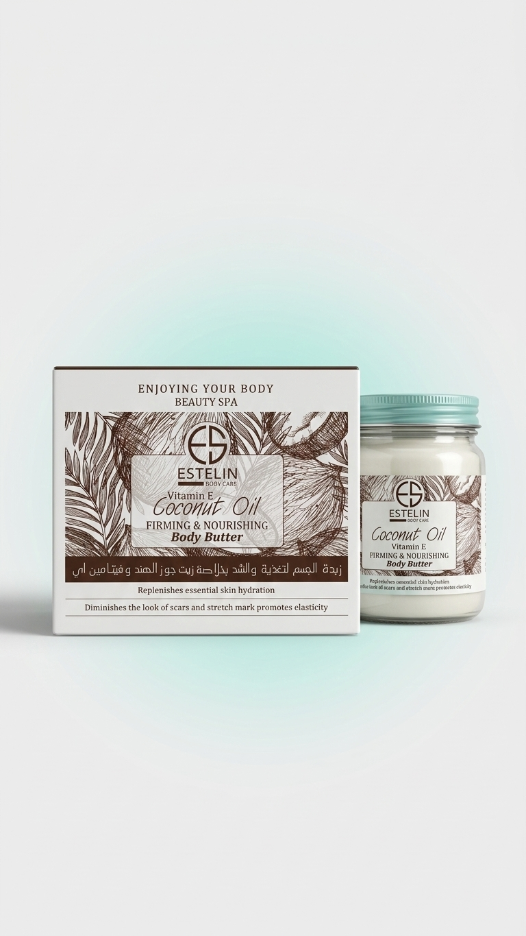 Estelin Vitamin E & Coconut Oil Firming & Nourishing Body Butter.