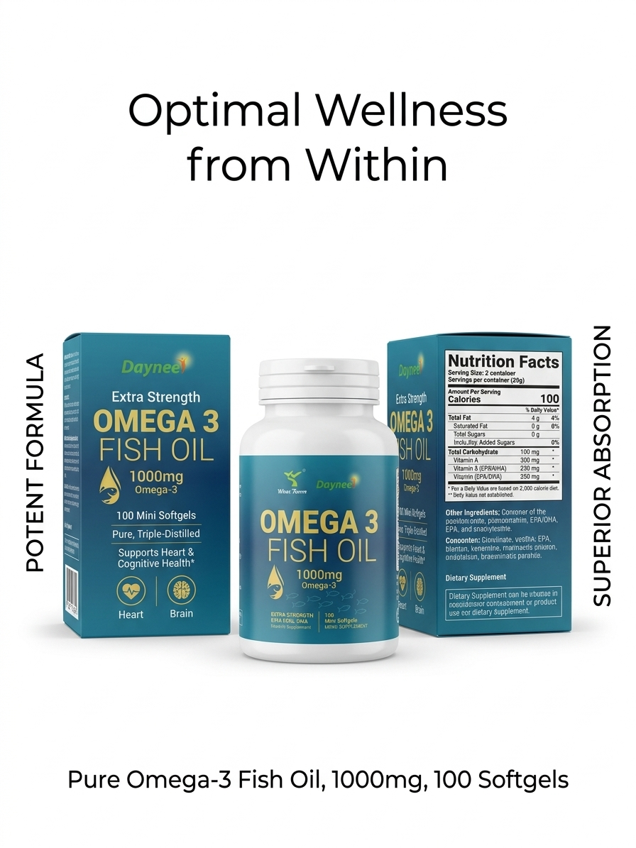 Dayneé Extra Strength Omega-3 Fish Oil