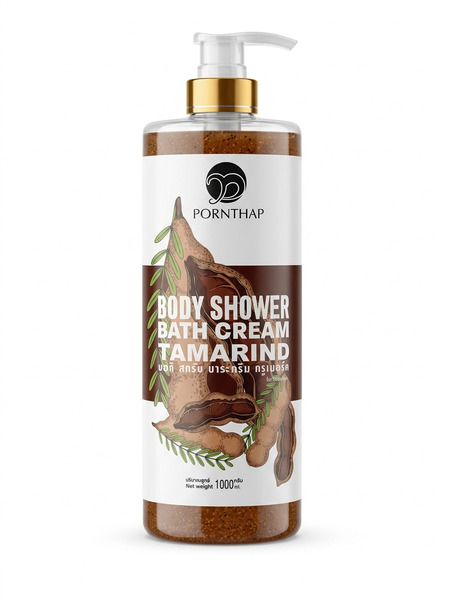 PORNTHAP Body Shower Bath Cream Tamarind